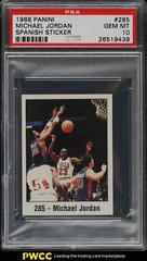 Michael Jordan #285 Basketball Cards 1988 Panini Spanish Sticker Prices