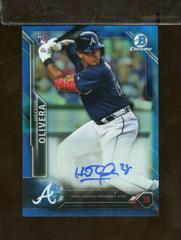 Hector Olivera [Blue Refractor] Baseball Cards 2016 Bowman Chrome Rookie Autographs Prices