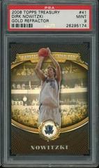 Dirk Nowitzki [Gold Refractor] #41 Basketball Cards 2008 Topps Treasury Prices