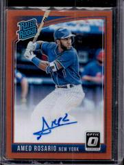 Amed Rosario [Orange] #RRS-AR Baseball Cards 2018 Panini Donruss Optic Rated Rookie Signatures Prices