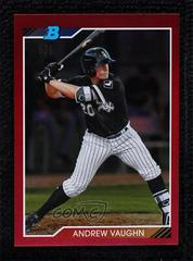 Andrew Vaughn [Red Refractor] #AV Baseball Cards 2020 Bowman Heritage Chrome Prospects Prices