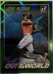 Jose Altuve [Green] Baseball Cards 2018 Panini Donruss Out of This World Prices