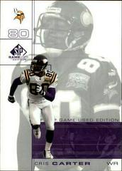 Cris Carter #50 Football Cards 2001 SP Game Used Prices