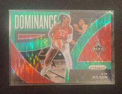 A'ja Wilson [Green Pulsar] Basketball Cards 2022 Panini Prizm WNBA Dominance Prices