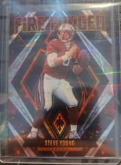 Steve Young [Silver Lazer] Football Cards 2022 Panini Phoenix Fire Forged Prices