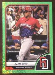 Juan Soto [Green Sparkle] #11 Baseball Cards 2023 Topps World Classic Prices