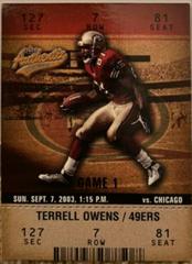 Terrell Owens #24 Football Cards 2003 Fleer Authentix Prices