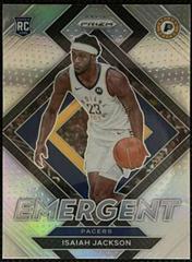 Isaiah Jackson [Silver Prizm] Basketball Cards 2021 Panini Prizm Emergent Prices