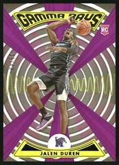 Jalen Duren [Purple] #ZG-JDU Basketball Cards 2022 Panini Chronicles Draft Picks Gamma Rays Prices