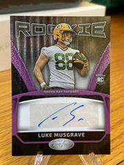 Luke Musgrave [Purple Etch] #RS-8 Football Cards 2023 Panini Certified Rookie Signatures Prices