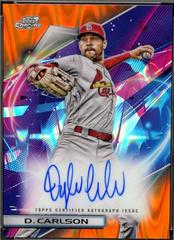 Dylan Carlson [Orange Galactic] #CCA-DC Baseball Cards 2022 Topps Cosmic Chrome Autographs Prices