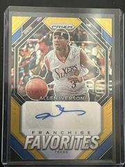 Allen Iverson [Gold Prizm] #6 Basketball Cards 2023 Panini Prizm Franchise Favorites Signature Prices