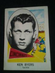 Ken Byers Football Cards 1961 NU Card Prices