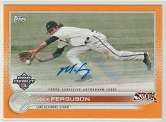 Max Ferguson [Autograph Orange] #PD-101 Baseball Cards 2022 Topps Pro Debut Prices
