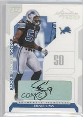 Ernie Sims [Signature Proof Silver] #131 Football Cards 2006 Playoff NFL Playoffs Prices