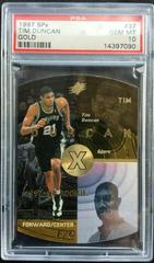 Tim Duncan [Gold] #37 Basketball Cards 1997 Spx Prices