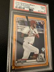 Alec Burleson [Orange Foil] #BD-45 Baseball Cards 2020 Bowman Draft 1st Edition Prices