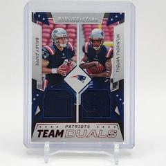 Bailey Zappe , Tyquan Thornton #TD-NP Football Cards 2022 Panini Rookies & Stars Team Duals Prices