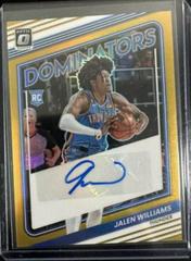 Jalen Williams [Gold] #RDS-JLW Basketball Cards 2022 Panini Donruss Optic Rookie Dominators Signatures Prices