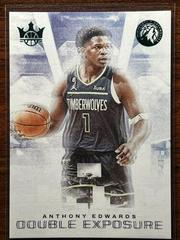 Anthony Edwards [Jade] #30 Basketball Cards 2022 Panini Court Kings Double Exposure Prices
