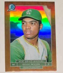 Reggie Jackson [Gold] #MLBD-RJ Baseball Cards 2016 Bowman Draft Chrome MLB History Prices