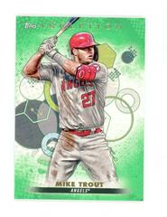 Mike Trout [Green] #1 Baseball Cards 2022 Topps Inception Prices