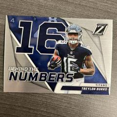 Treylon Burks [Silver] #BN-TB Football Cards 2022 Panini Zenith Behind the Numbers Prices