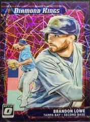 Brandon Lowe [Pink Velocity] #1 Baseball Cards 2021 Panini Donruss Optic Prices