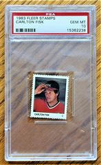 Carlton Fisk Baseball Cards 1983 Fleer Stamps Prices