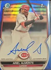 Ariel Almonte [Blue] Baseball Cards 2023 Bowman Chrome Prospect Autographs Prices