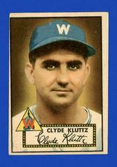 Clyde Kluttz [Gray Back] Baseball Cards 1952 Topps Prices
