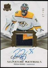 Pekka Rinne #SP-PR Hockey Cards 2020 Upper Deck The Cup Signature Materials Prices