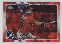 Travis d'Arnaud [Red] #101 Baseball Cards 2021 Topps Chrome Sapphire Prices