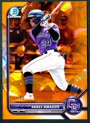 Adael Amador [Orange Sapphire] #BCP-109 Baseball Cards 2022 Bowman Chrome Prospects Prices