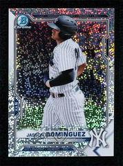 Jasson Dominguez [Speckle Refractor] Baseball Cards 2021 Bowman Chrome Prospects Prices
