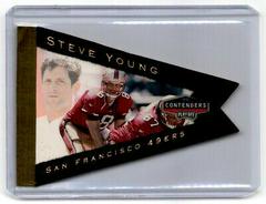 Steve Young [Gold Foil] #85 Football Cards 1998 Playoff Contenders Pennants Prices
