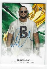 Bo Dallas [Green] #A-BD Wrestling Cards 2019 Topps WWE Undisputed Autographs Prices