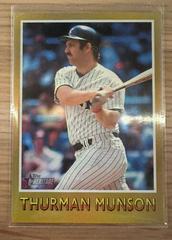 Thurman Munson [Gold Foil] #75BS-5 Baseball Cards 2024 Topps Heritage Baseball Sensation Prices