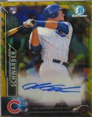 Kyle Schwarber [Gold Refractor] #CRA-KS Baseball Cards 2016 Bowman Chrome Rookie Autographs Prices