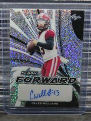 Caleb Williams [Metalized Sparkles Silver] #FF-CW1 Football Cards 2022 Leaf Flash Forward Autographs Prices