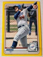 Miguel Vargas [Yellow] Baseball Cards 2020 Bowman Paper Prospects Prices