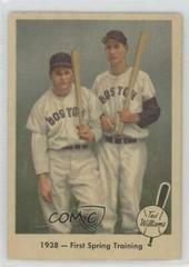 1938 First Spring [Training] Baseball Cards 1959 Fleer Ted Williams Prices