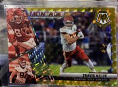 Travis Kelce [Gold] #M-27 Football Cards 2022 Panini Mosaic Montage Prices