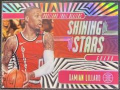Damian Lillard [Pink] #14 Basketball Cards 2019 Panini Illusions Shining Stars Prices