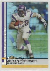 Adrian Peterson [Blue Refractor] #25 Football Cards 2009 Topps Finest Prices