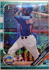 Ronny Mauricio [Aqua Refractor] #BCP-107 Baseball Cards 2019 Bowman Chrome Prospects Prices