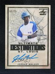 Jordan Walker [Gold] Baseball Cards 2020 Leaf Ultimate Destinations Prices