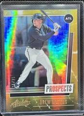 Drew Waters [Spectrum Gold] Baseball Cards 2021 Panini Absolute Prospects Prices