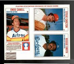 Enos Cabell, Steve Carlton [Hand Cut Panel] Baseball Cards 1979 Hostess Prices