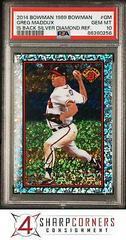Greg Maddux #GM Baseball Cards 2014 Bowman 1989 Is Back Silver Diamond Refractor Prices